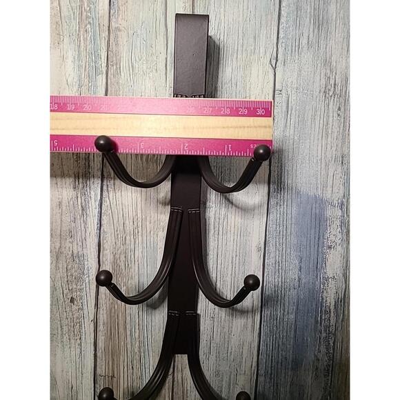 Smart Home Bronze Tone 6 Hook Over The Door Organizer - Picture 7 of 7